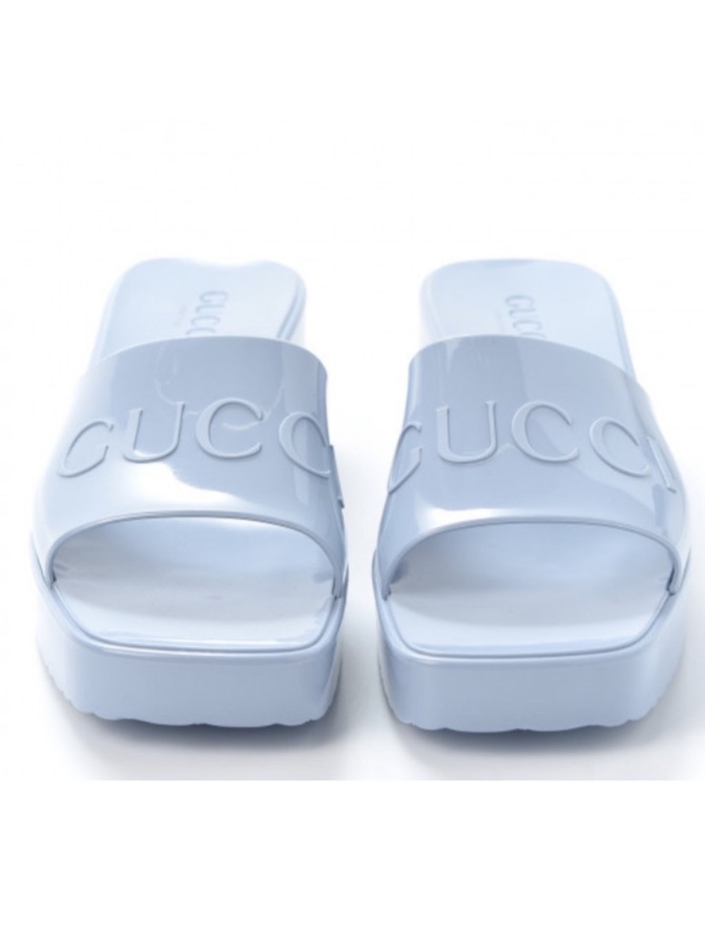 Gucci Rubber Platform Sandals Size EU 39